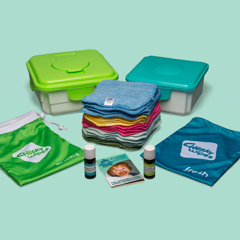 Cheeky Organic Rainbow Wipes Full Kit